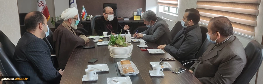 جلسه مهندس سنگدوینی نماینده مردم گرگان و آق قلا در مجلس شورای اسلامی با دکتر ثنائی سرپرست دانشگاه فرهنگیان گلستان   2