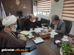 جلسه مهندس سنگدوینی نماینده مردم گرگان و آق قلا در مجلس شورای اسلامی با دکتر ثنائی سرپرست دانشگاه فرهنگیان گلستان   5