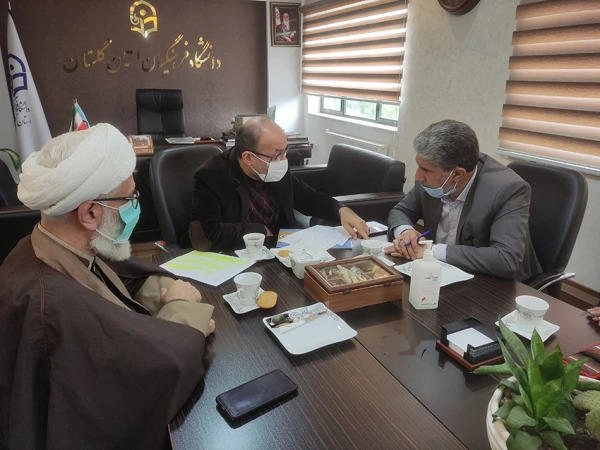 جلسه مهندس سنگدوینی نماینده مردم گرگان و آق قلا در مجلس شورای اسلامی با دکتر ثنائی سرپرست دانشگاه فرهنگیان گلستان   5