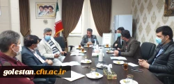 جلسه شورای اداری کارکنان واحد دانشگاهی شهید بهشتی گنبد کاووس با سرپرست این واحد دانشگاهی در خصوص بازگشایی دانشگاه: 2