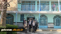 مراسم غبار روبی و عطر افشانی مزار شهید گمنام تدفین شده در حوزه علمیه منتظریه گنبد کاووس 2