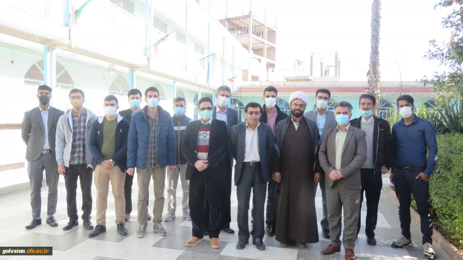 مراسم غبار روبی و عطر افشانی مزار شهید گمنام تدفین شده در حوزه علمیه منتظریه گنبد کاووس 6