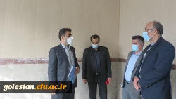 بازدید از روند آماده سازی سراهای دانشجویی و فعالیت های عمرانی و نیز ارزیابی میزان آمادگی واحد دانشگاهی شهید بهشتی گنبد کاووس برای بازگشایی و حضور دانشجو معلمان در ترم آینده  2