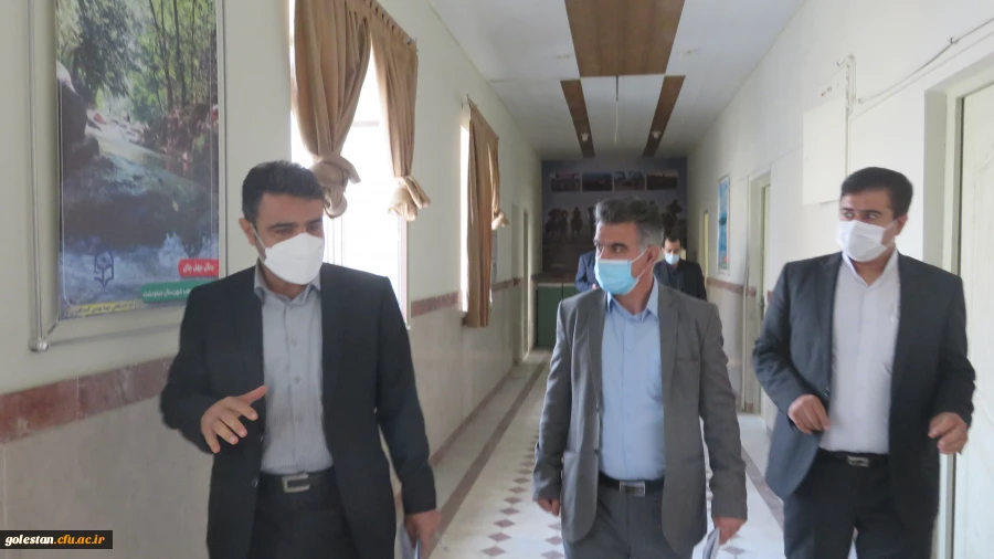 بازدید از روند آماده سازی سراهای دانشجویی و فعالیت های عمرانی و نیز ارزیابی میزان آمادگی واحد دانشگاهی شهید بهشتی گنبد کاووس برای بازگشایی و حضور دانشجو معلمان در ترم آینده  6