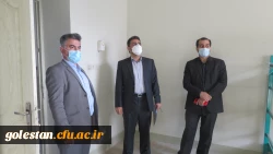 بازدید از روند آماده سازی سراهای دانشجویی و فعالیت های عمرانی و نیز ارزیابی میزان آمادگی واحد دانشگاهی شهید بهشتی گنبد کاووس برای بازگشایی و حضور دانشجو معلمان در ترم آینده  4