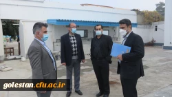 بازدید از روند آماده سازی سراهای دانشجویی و فعالیت های عمرانی و نیز ارزیابی میزان آمادگی واحد دانشگاهی شهید بهشتی گنبد کاووس برای بازگشایی و حضور دانشجو معلمان در ترم آینده  7