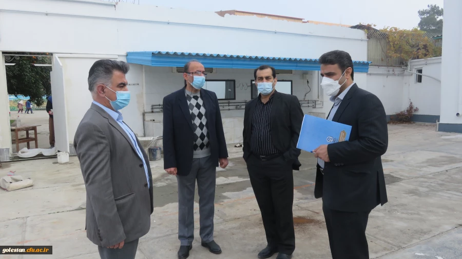 بازدید از روند آماده سازی سراهای دانشجویی و فعالیت های عمرانی و نیز ارزیابی میزان آمادگی واحد دانشگاهی شهید بهشتی گنبد کاووس برای بازگشایی و حضور دانشجو معلمان در ترم آینده  7