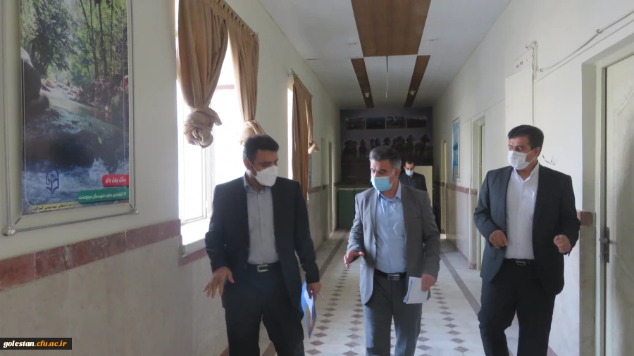 بازدید از روند آماده سازی سراهای دانشجویی و فعالیت های عمرانی و نیز ارزیابی میزان آمادگی واحد دانشگاهی شهید بهشتی گنبد کاووس برای بازگشایی و حضور دانشجو معلمان در ترم آینده  8