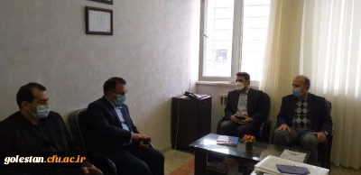نشست مدیر پشتیبانی و تولید دانش بومی دانشگاه فرهنگیان با رئیس آموزش و پرورش گنبدکاووس