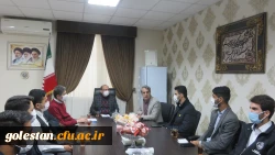 با حضور سرپرست مدیریت استان دکترنوید ثنایی و مسئول فرهنگی استان محمدصادقی و دبیران کانونهای و انجمن های علمی واحد دانشگاهی شهید بهشتی گنبد کاووس برگزار شد 2