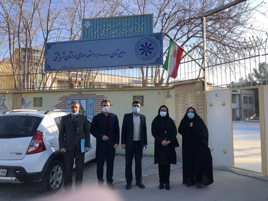 بازدید مسئولین کارورزی استان گلستان از مدارس استان خراسان شمالی 3