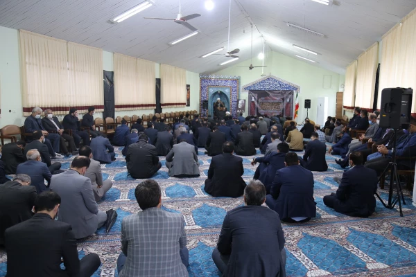 مراسم سوگواری و عزاداری شهادت بزرگ بانوی جهان اسلام حضرت فاطمه زهرا (س) و ادای احترام به سردار دلها حاج قاسم سلیمانی . 2