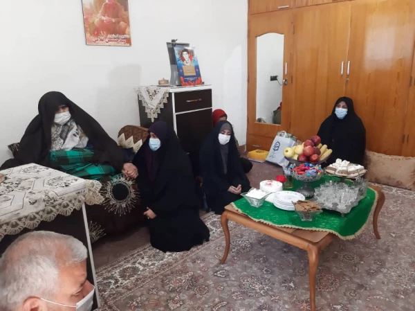 دیدار و تجلیل از مادر دانشجو معلم شهید حسین غلامی. 2