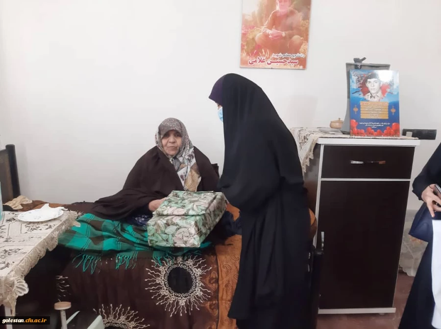 دیدار و تجلیل از مادر دانشجو معلم شهید حسین غلامی. 4