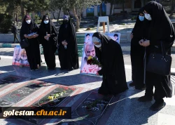 غبار روبی از مزار شهدای امامزاده عبدالله گرگان به مناسبت چهل و سومین سالگرد انقلاب اسلامی ایران . 2