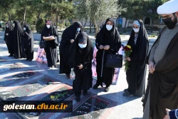 غبار روبی از مزار شهدای امامزاده عبدالله گرگان به مناسبت چهل و سومین سالگرد انقلاب اسلامی ایران . 7