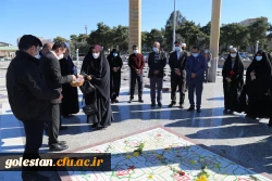 غبار روبی از مزار شهدای امامزاده عبدالله گرگان به مناسبت چهل و سومین سالگرد انقلاب اسلامی ایران . 10