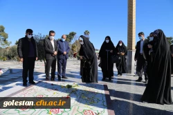 غبار روبی از مزار شهدای امامزاده عبدالله گرگان به مناسبت چهل و سومین سالگرد انقلاب اسلامی ایران . 11