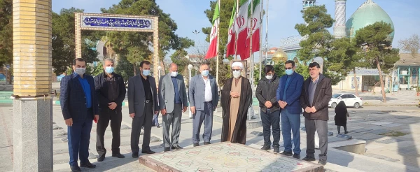 ادای احترام سرپرست دانشگاه فرهنگیان گلستان به شهدا در اولین روز کاری 2