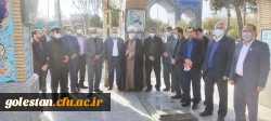 ادای احترام سرپرست دانشگاه فرهنگیان گلستان به شهدا در اولین روز کاری 5