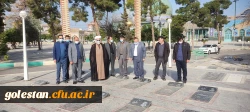 ادای احترام سرپرست دانشگاه فرهنگیان گلستان به شهدا در اولین روز کاری 6