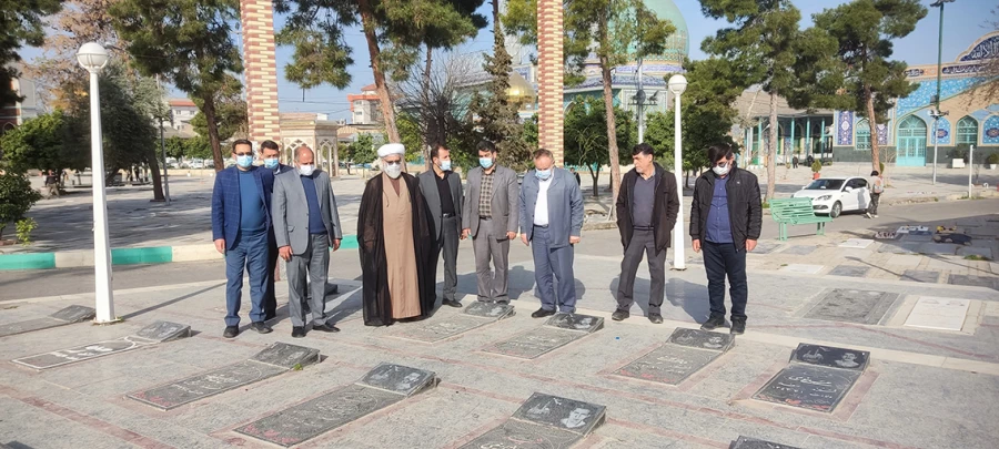 ادای احترام سرپرست دانشگاه فرهنگیان گلستان به شهدا در اولین روز کاری 6