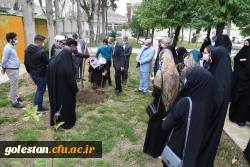 کاشت چند اصله نهال به یاد و نام شهدای دانشجو معلم در پردیس امام خمینی(ره) گرگان 2