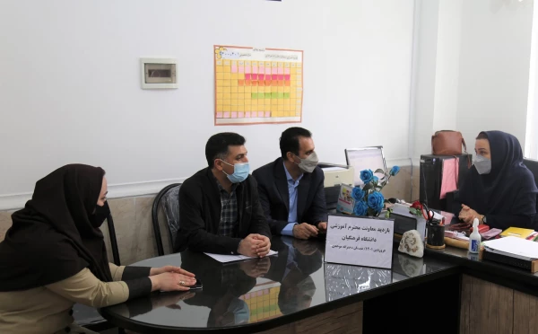 بازدید معاون آموزشی ، فرهنگی و پژوهشی دانشگاه فرهنگیان پردیس امام خمینی (ره) گرگان از مدارس مجری طرح کارورزی . 2