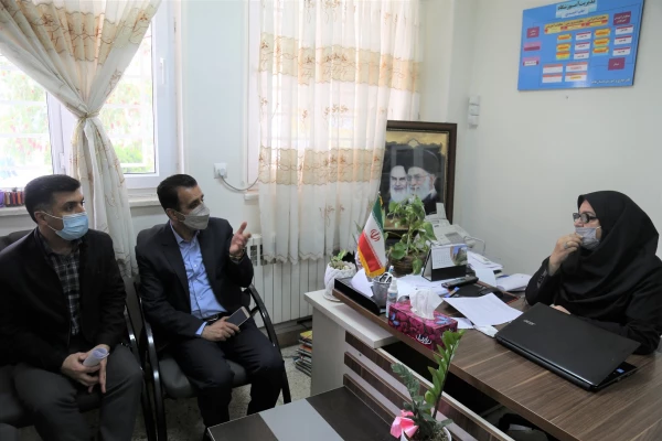 بازدید معاون آموزشی ، فرهنگی و پژوهشی دانشگاه فرهنگیان پردیس امام خمینی (ره) گرگان از مدارس مجری طرح کارورزی . 2