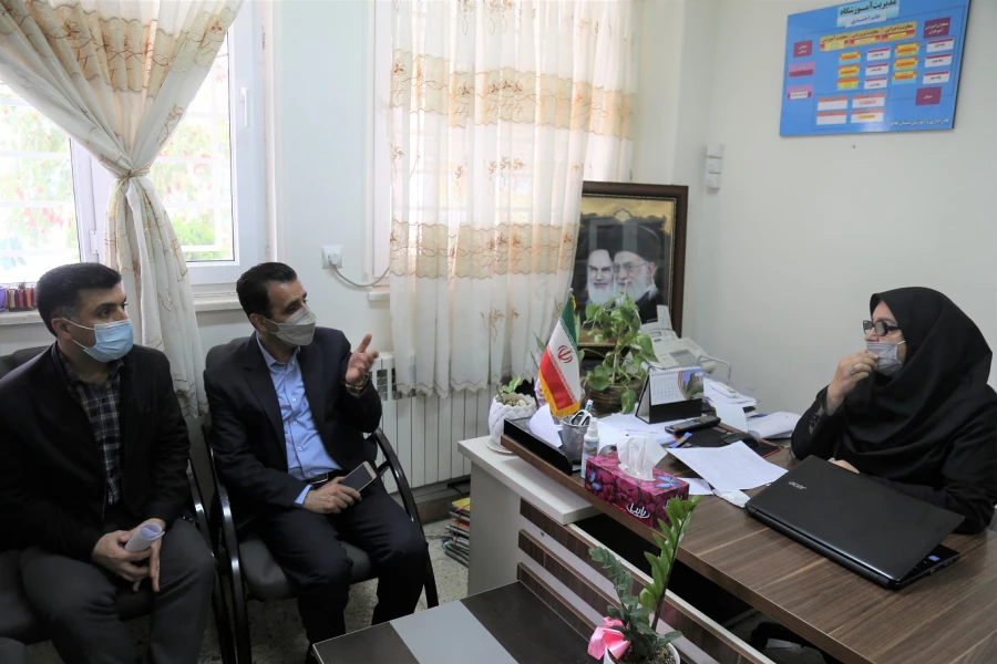 بازدید معاون آموزشی ، فرهنگی و پژوهشی دانشگاه فرهنگیان پردیس امام خمینی (ره) گرگان از مدارس مجری طرح کارورزی . 2