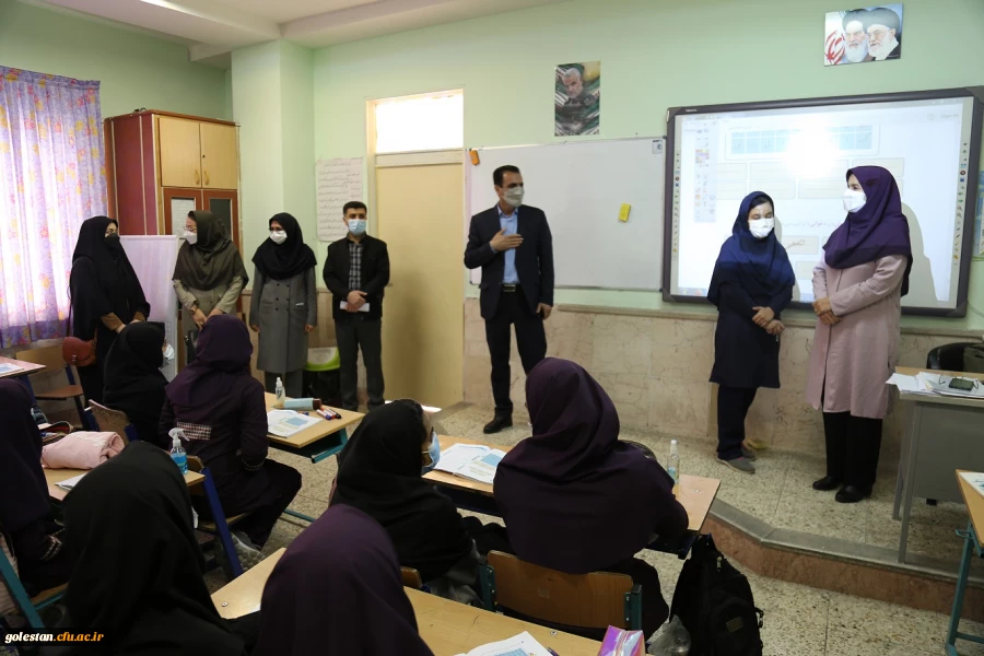 بازدید معاون آموزشی ، فرهنگی و پژوهشی دانشگاه فرهنگیان پردیس امام خمینی (ره) گرگان از مدارس مجری طرح کارورزی . 2