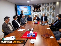 جلسه هم اندیشی سرپرست دانشگاه فرهنگیان گلستان با امام جمعه و فرماندار شهرستان گنبد برگزار شد. 4