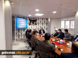 جلسه هم اندیشی سرپرست دانشگاه فرهنگیان گلستان با امام جمعه و فرماندار شهرستان گنبد برگزار شد. 5