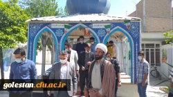 محفل انس با قرآن کریم و غبار روبی و عطر افشانی مزار شهید گمنام حوزه منتظریه گنبد کاووس  2