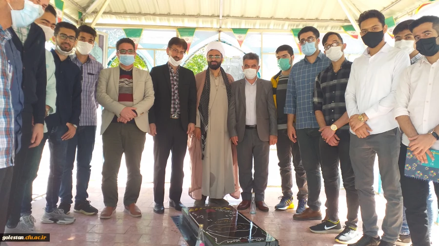 محفل انس با قرآن کریم و غبار روبی و عطر افشانی مزار شهید گمنام حوزه منتظریه گنبد کاووس  3