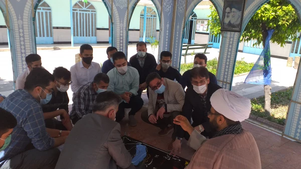 محفل انس با قرآن کریم و غبار روبی و عطر افشانی مزار شهید گمنام حوزه منتظریه گنبد کاووس  4