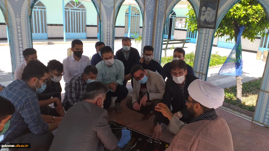 محفل انس با قرآن کریم و غبار روبی و عطر افشانی مزار شهید گمنام حوزه منتظریه گنبد کاووس  4