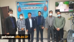 قدر دانی سید رحمت اله میر دیلمی سرپرست واحد دانشگاهی شهید بهشتی گنبد کاووس از زحمات احسان قره داغلی در حوزه روابط عمومی واحد دانشگاهی  2