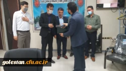 قدر دانی سید رحمت اله میر دیلمی سرپرست واحد دانشگاهی شهید بهشتی گنبد کاووس از زحمات احسان قره داغلی در حوزه روابط عمومی واحد دانشگاهی  4