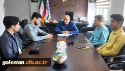 دیدار دکتر کیخا سرپرست دانشگاه فرهنگیان گلستان و پردیس آیت الله خامنه ای با اعضای جدید شورای صنفی پردیس 
 2