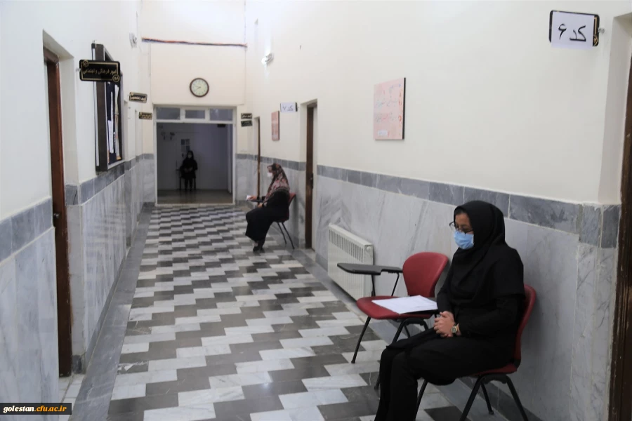 گزارش تصویری از روند برگزاری مصاحبه پذیرفته شدگان آزمون استخدامی پیمانی آموزش و پرورش در پردیس امام خمینی(ره) گرگان.