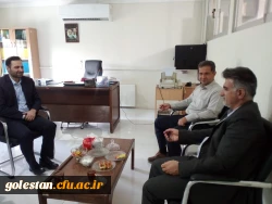 دیدار و گفتگوی میردیلمی سرپرست واحد دانشگاهی شهید بهشتی گنبد کاووس با قربانی رئیس هسته گزینش استان گلستان 2