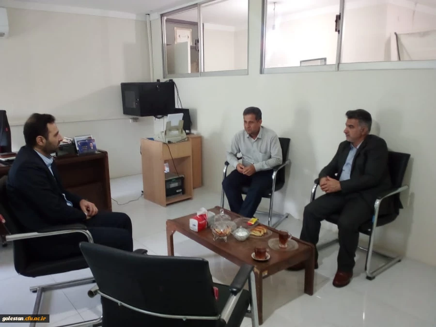 دیدار و گفتگوی میردیلمی سرپرست واحد دانشگاهی شهید بهشتی گنبد کاووس با قربانی رئیس هسته گزینش استان گلستان 2