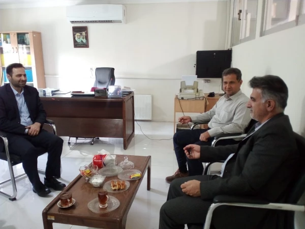 دیدار و گفتگوی میردیلمی سرپرست واحد دانشگاهی شهید بهشتی گنبد کاووس با قربانی رئیس هسته گزینش استان گلستان 3