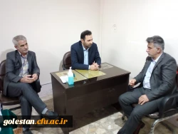 دیدار و گفتگوی میردیلمی سرپرست واحد دانشگاهی شهید بهشتی گنبد کاووس با قربانی رئیس هسته گزینش استان گلستان 4