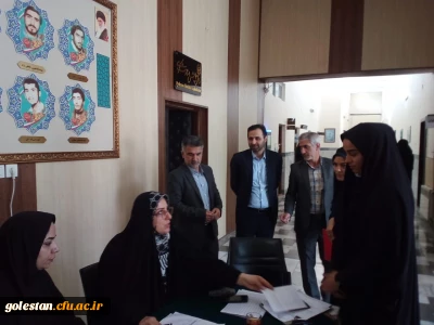 بازدید رئیس هسته گزینش استان ازمراحل مصاحبه استخدامی آموزش وپرورش درپردیس امام خمینی گرگان.