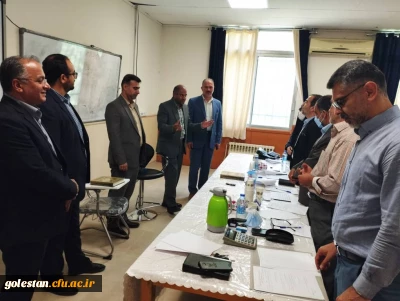 بازدید آقای تمسکنی زاهدی معاون پژوهش، برنامه ریزی و توسعه منابع آموزش پرورش استان گلستان به همراه دکتر موسی کیخا سرپرست دانشگاه فرهنگیان استان گلستان از روند برگزاری مصاحبه پذیرفته شدگان آزمون استخدامی در پردیس آیت الله خامنه ای گرگان