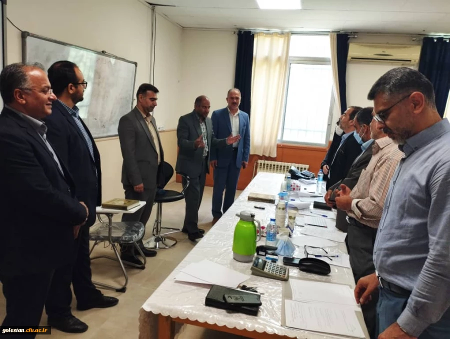 بازدید آقای تمسکنی زاهدی معاون پژوهش، برنامه ریزی و توسعه منابع آموزش پرورش استان گلستان به همراه دکتر موسی کیخا سرپرست دانشگاه فرهنگیان استان گلستان از روند برگزاری مصاحبه پذیرفته شدگان آزمون استخدامی در پردیس آیت الله خامنه ای گرگان 2