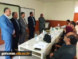 بازدید آقای تمسکنی زاهدی معاون پژوهش، برنامه ریزی و توسعه منابع آموزش پرورش استان گلستان به همراه دکتر موسی کیخا سرپرست دانشگاه فرهنگیان استان گلستان از روند برگزاری مصاحبه پذیرفته شدگان آزمون استخدامی در پردیس آیت الله خامنه ای گرگان 3