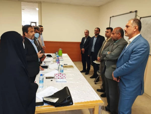 بازدید آقای تمسکنی زاهدی معاون پژوهش، برنامه ریزی و توسعه منابع آموزش پرورش استان گلستان به همراه دکتر موسی کیخا سرپرست دانشگاه فرهنگیان استان گلستان از روند برگزاری مصاحبه پذیرفته شدگان آزمون استخدامی در پردیس آیت الله خامنه ای گرگان 5